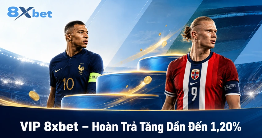 VIP 8xbet – Hoàn Trả Tăng Dần Đến 1,20%
